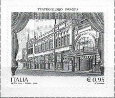 2018 Italy Mi. 4043**MNH 100 Years Teatro Eliseo, Rome