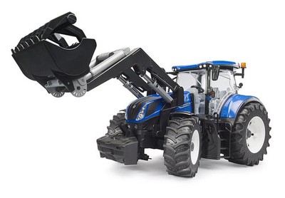 Bruder Truck #03121 New Holland T7.340 with slip-on front loader - Brand New!