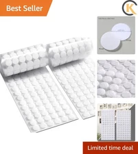 1000 Pcs 500 Pairs 0.59inch Diameter Hook and Loop Fastener Self Adhesive Rou...