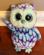 Ty Beanie Boos - OSCAR the Blue Owl (6 Inch) Plush Stuffed Animal with tags-CUTE