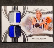 2024-25 Flawless DIRK NOWITZKI Dallas Mavericks Dual Patches Silver Foil SP /25