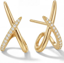 Gold Earrings for Women Trendy,14K Gold Stud Earrings Dainty Earrings Simple Min