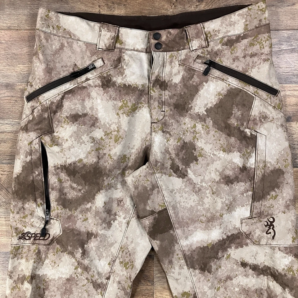 Browning Camo Pants 40 Brown Cargo Hells Canyon Fleece Lined Hunting - Image 2 of 4