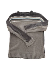 Boy's Sweater Long Sleeves Size 10-12 Unknown Brand Tag Cut off, Brown