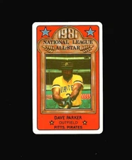 1981 Permagraphics All-Stars DAVE PARKER credit card Pirates Perma Graphics