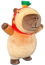 Inflatable Capybara Costume Adult Halloween Plush Furry Mascot Cosplay Party