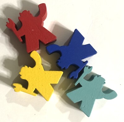 Rise Of Tribes Game Replacement Part - Tribal Elders Meeples NEW