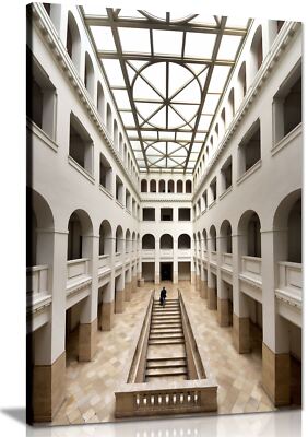 Gerahmtes Leinwandbild architektonisches Gebäude Bögen Wandbild Wohndeko