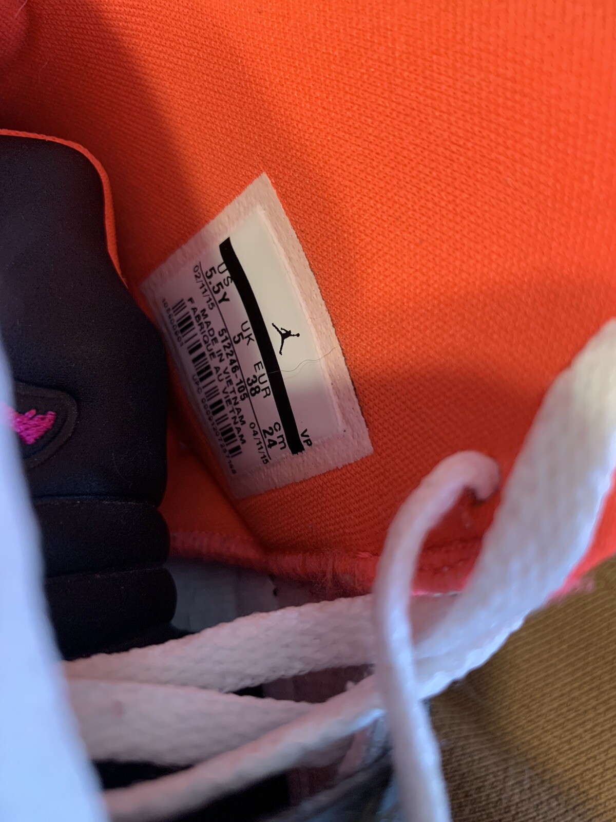Jordan Nike Air 2015 Son of Mars Hot Lava 512246-105Size 5.5Y “Read ...