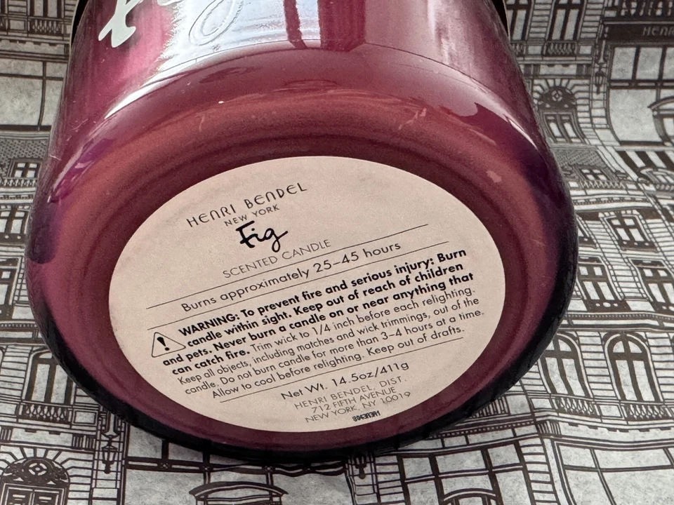 Henri Bendel Figura COLECCIÓN FIRMA VELA DE LUJO NUEVO EN CAJA (14,5 oz) Foto 2 de 4