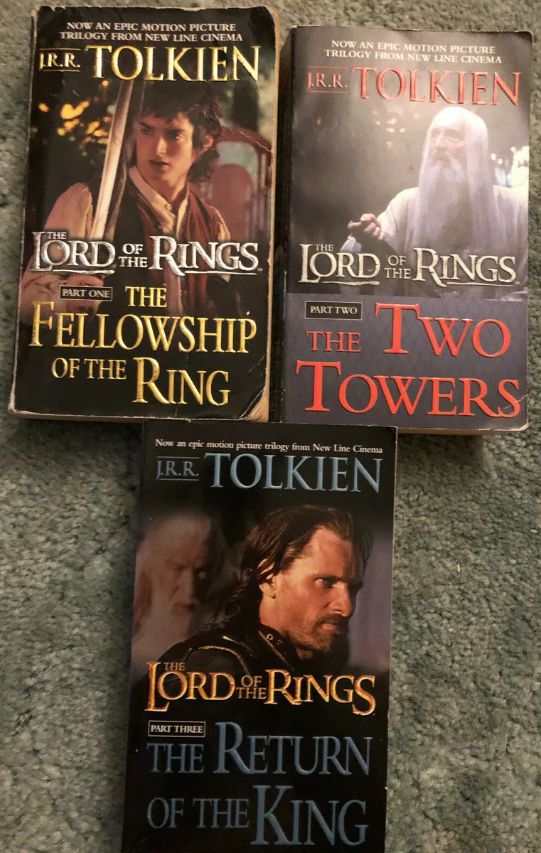 Lord of the Rings trilogy, movie covers, JRR Tolkien