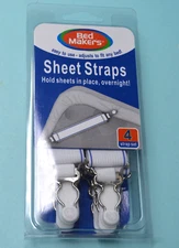 4pc  Sheet Grippers New  bed strap set