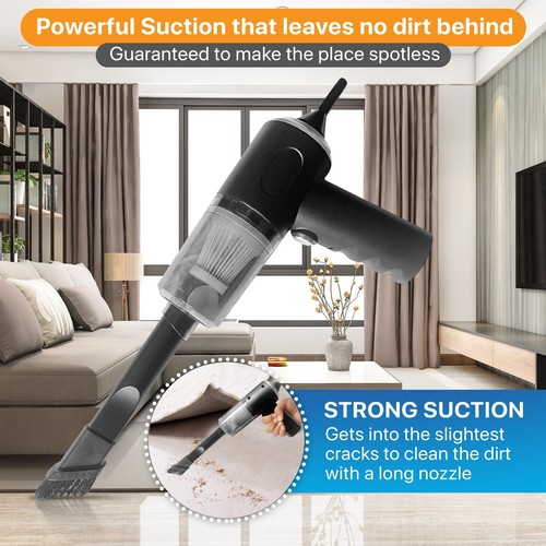 Powerful Car Vacuum Cleaner Wet/Dry Cordless Strong Suction Handheld Cleaning UK - Picture 4 of 5