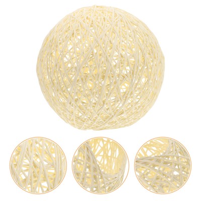  Rattan Kronleuchterlampenschatten Natürlicher Lampenschirm Wohnzimmer Heller