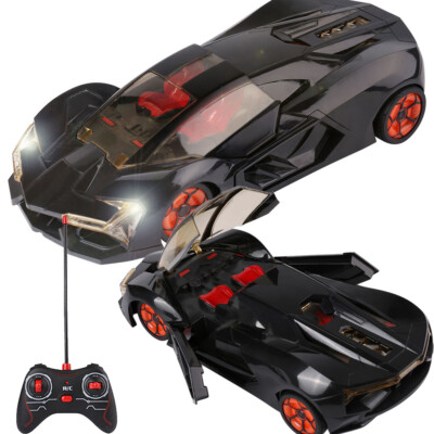 1/12 Scale High Speed Racing Toy Car Model With Light Open Door For Kids Gift