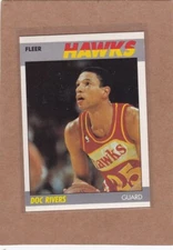 1987-88 FLEER BASKETBALL DOC RIVERS #92 HAWKS NMMT *A33620