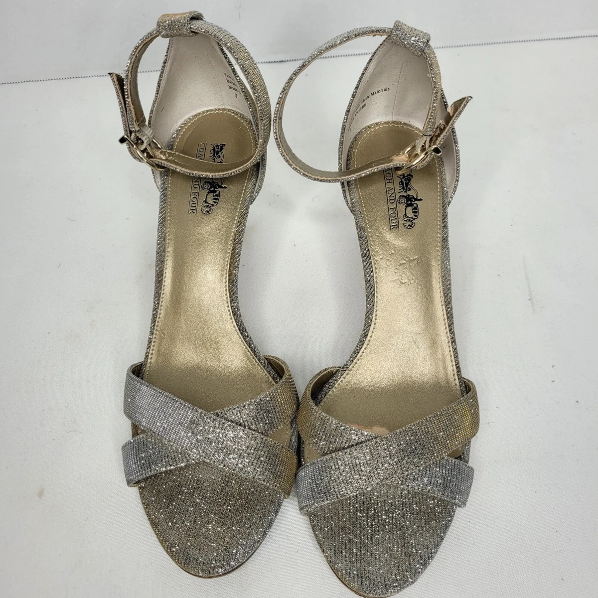 Ladies silver shoes size 8 sale