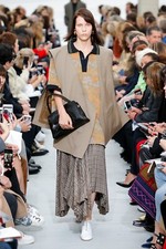 Céline Old Celine Spring 2018 Tan Oversized Deconstructed Wool Vest Phoebe Philo