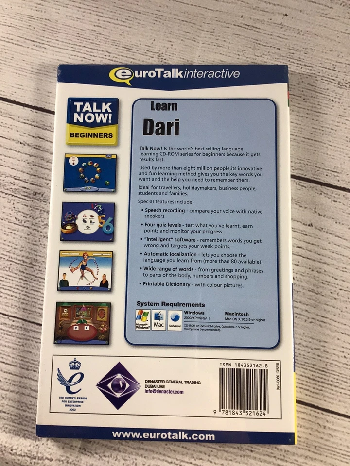 Talk Now! Learn Dari EuroTalk Interactive CD-ROM NEW SEALED - Image 2 of 4