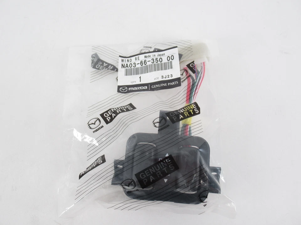 Genuine OEM Mazda NA03-66-350-00 Black Power Window Switch 1990-1997 Miata - Image 2 of 4