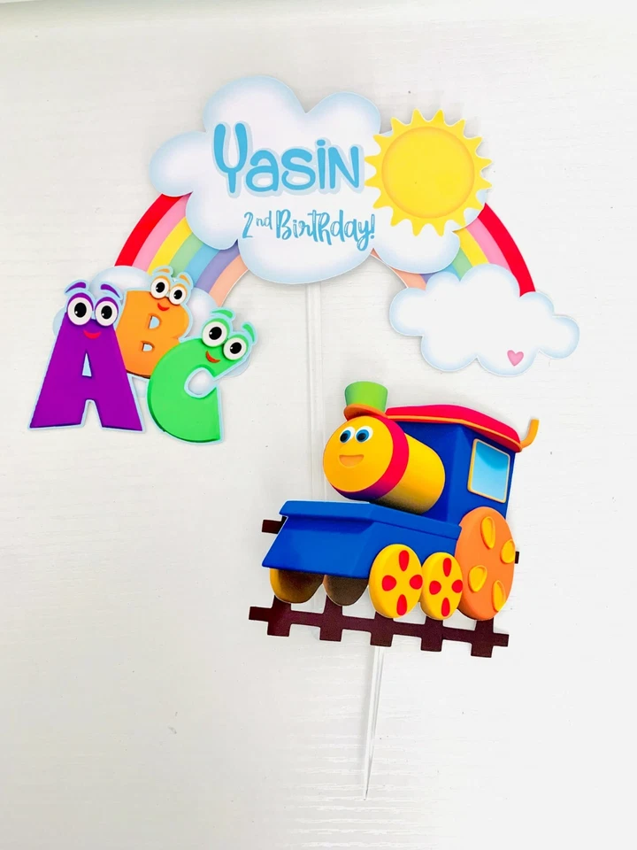 Topper de pastel personalizado Bob the Train Foto 2 de 4