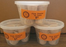 Nuevas 15 tazas de arranque para estufas de leña y fogatas hechas de astillas de madera natural
