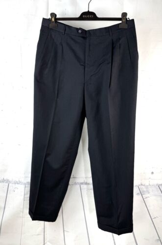 VITO RUFOLO (44R 36W) Mens Dark Solid Gray Wool Jacket Pleat Cuff Pants Suit - Picture 9 of 11
