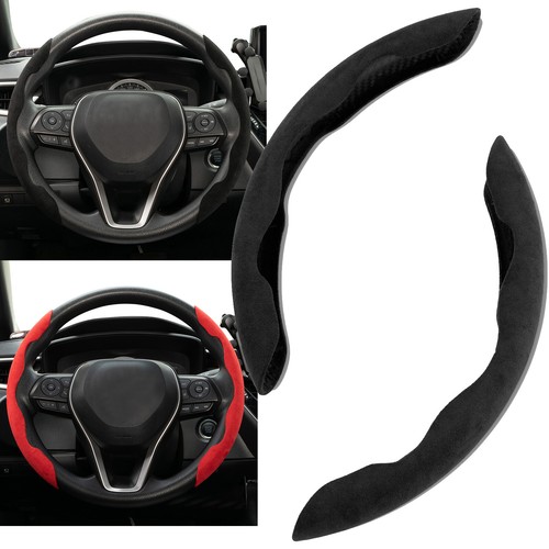 For Toyota RAV4 Hilux Corolla Car Steering Wheel Booster Cover Suede Anti-slip - Picture 4 of 15