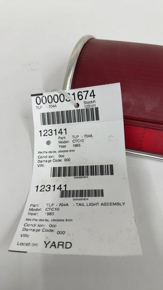 Chevrolet Pickup 1973-87 10 luces traseras diestras montaje Fleetside cromo moldura Foto 4 de 4