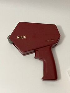 Vintage Scotch ATG 751 Adhesive Transfer Application Burgundy Red - used