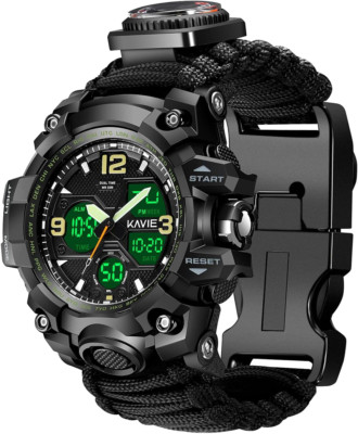 23-In-1 Survival Military Digital Watch, Mens Tactical Multi