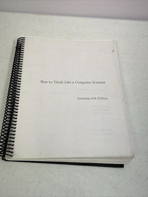 Think Python: How to Think Like a - Paperback, by Downey Allen - Very Good