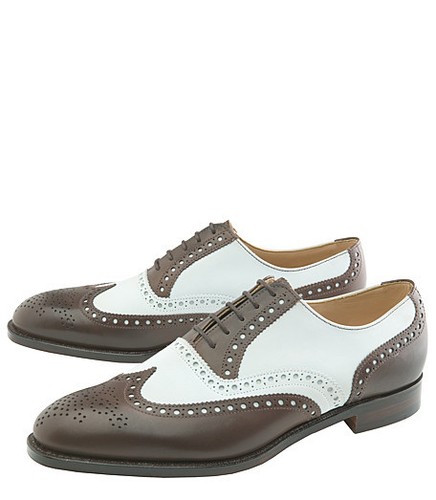 Men Two Tone Wing Tip Brogue Formal 