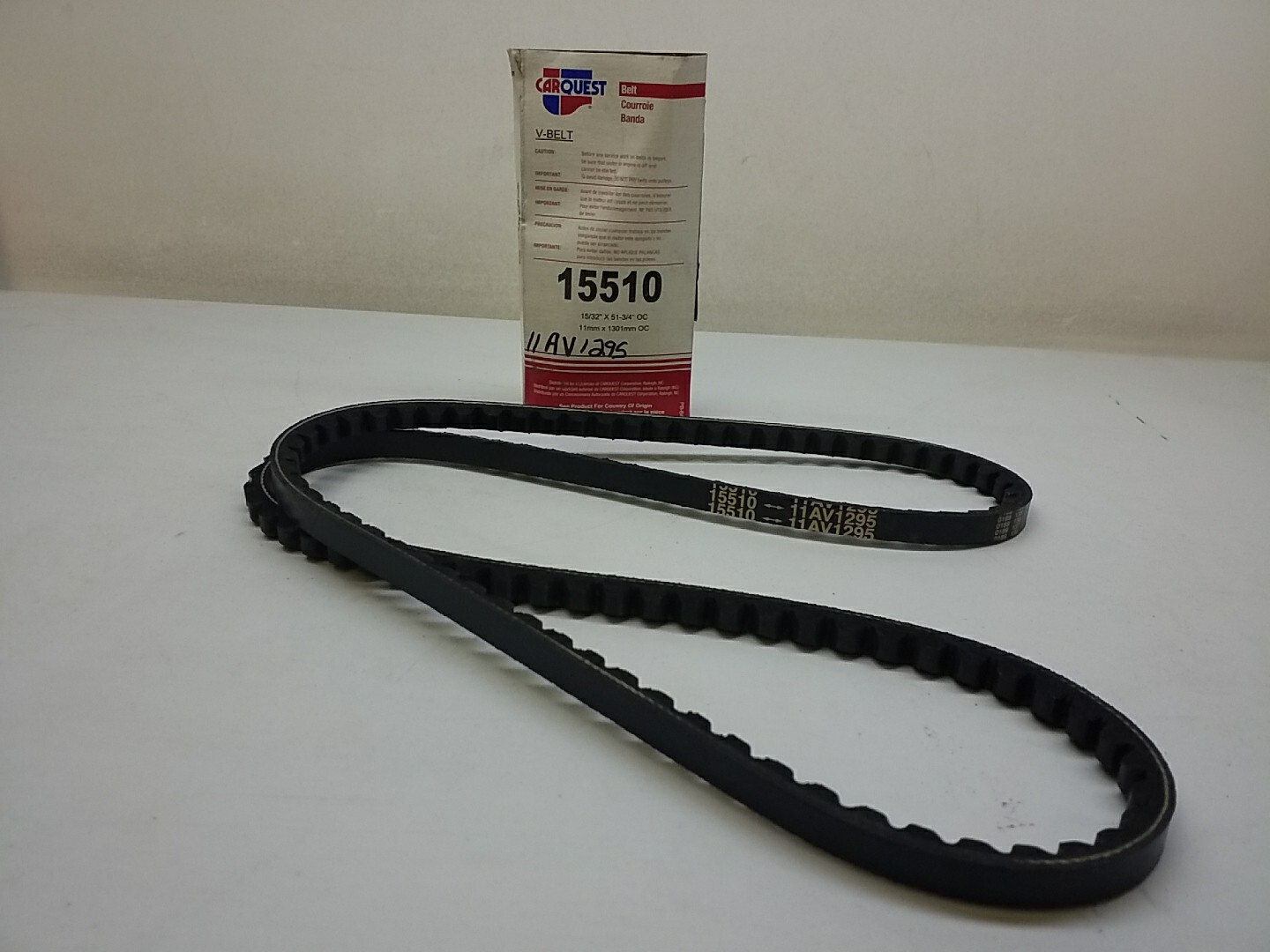 15510 Carquest Automotive Cogged VBelt Made In Mexico 15/32" X 513/4