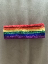 LGBTQ PRIDE Headband Sweatband Rainbow NEW