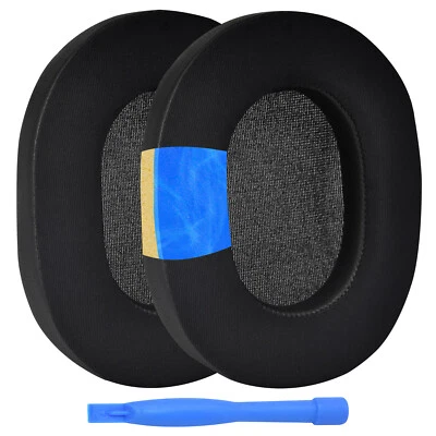 MMOBIEL Ersatz Ohrpolster für Sony WH-1000XM5 Noise Cancelling Kopfhörer Kühlgel Schwarz