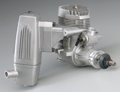 OS 1.20 120 AX 120AX Two Stoke Nitro RC Airplane Engine 70D Carb With Muffler - Picture 3 of 5