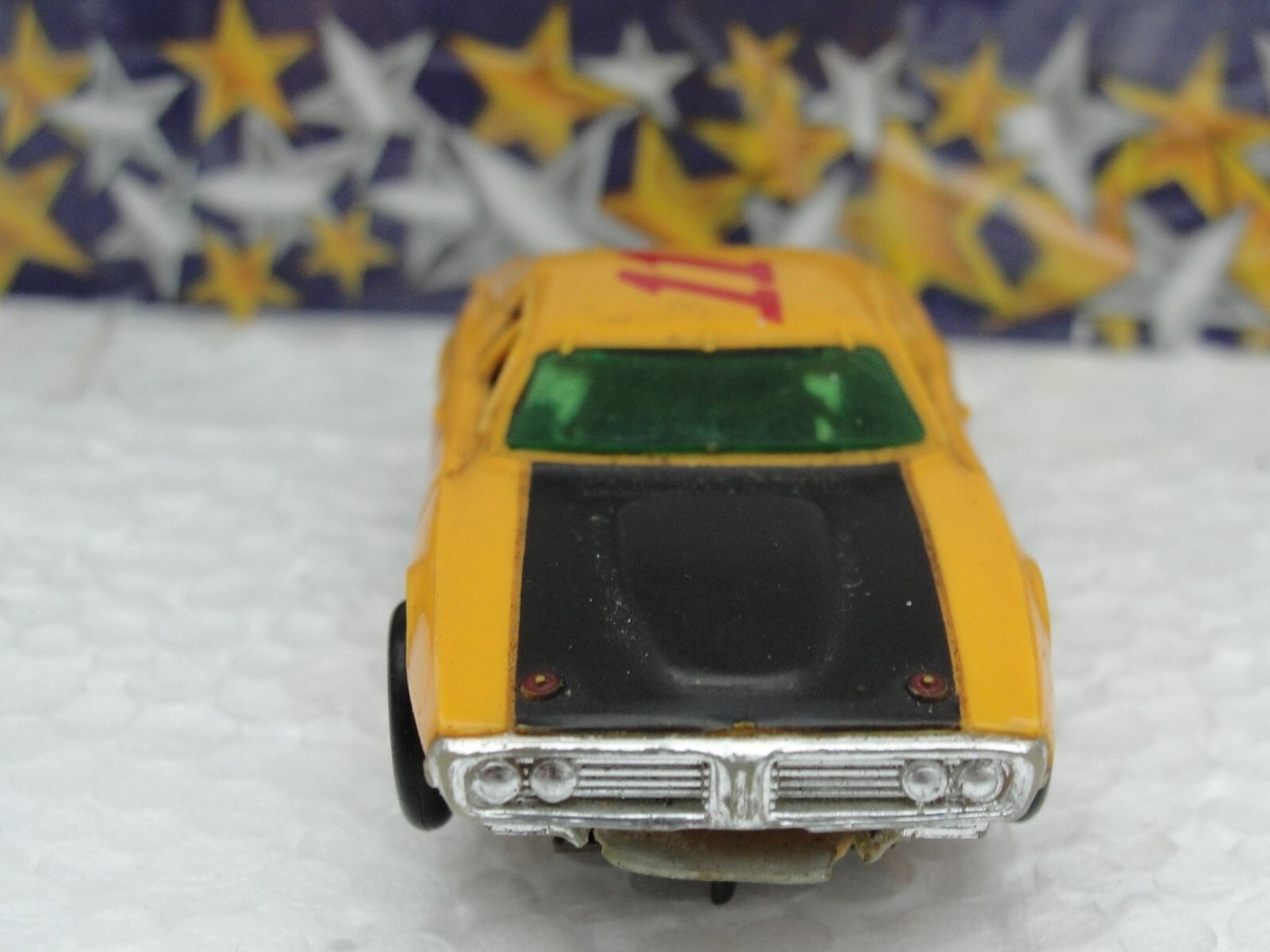 Aurora AFX Slot Car - Dodge Charger Stock Car Yellow #11 | eBay