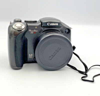 Canon PowerShot S3 IS 6MP Digital Camera 12x Zoom Flip Screen FOR