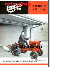 Economy Power King Tractor Brochure 6 Models 9hp 10hp 12-1/2hp