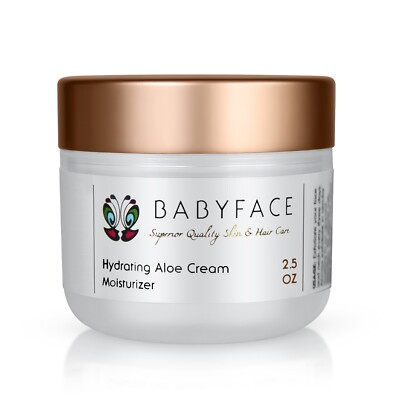Babyface HYDRATING ALOE CREAM Moisturizer COCONUT & JOJOBA Vegan Organic
