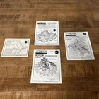 Vintage MOTU Masters Of The Universe Instructions Lot Eagle, Battle Ram, Roton