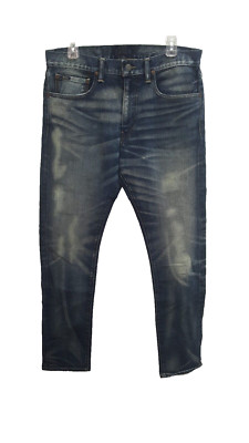 Polo Ralph Lauren Men's The Sullivan Slim, Light Wash Milton,  32 X 32