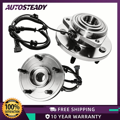 Front Wheel Bearing Hub Pair 4WD/RWD for 2006-2010 Jeep Grand Cherokee Commander