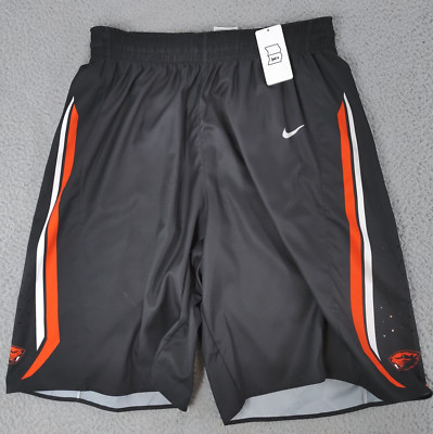 Nike Oregon State Beavers Basketball Shorts Mens Large Black Dri-Fit Perforated