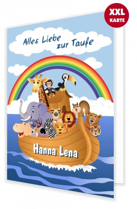 Taufe Gratulation gratulieren Kind Spruch Glückwünsche Karte - Wunschtext Name!!