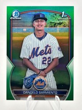 DANGELO SARMIENTO 2023 BOWMAN CHROME 1ST PROSPECT GREEN 27/99 #BCP-161 JC