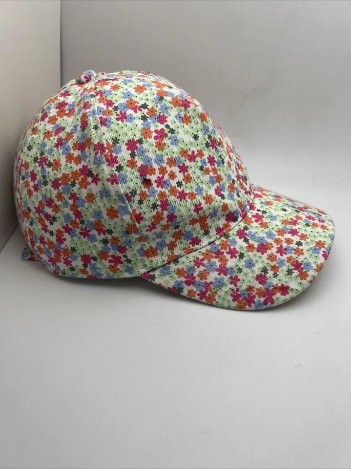 Boné de beisebol feminino GYMBOREE chapéu médio/grande floral ajustável Strapback GR10 - Imagem 2 de 4