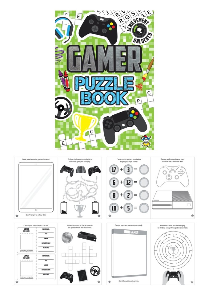 12 Mini A6 Puzzle Books – Colouring & Activity – Party Bag Fillers For Kids – Unicorns & More-1034519