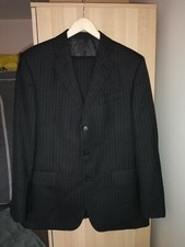 AUSTIN REED Mens Suit, Grey Pinstripe, Size 36 Regular, Pre-Owned